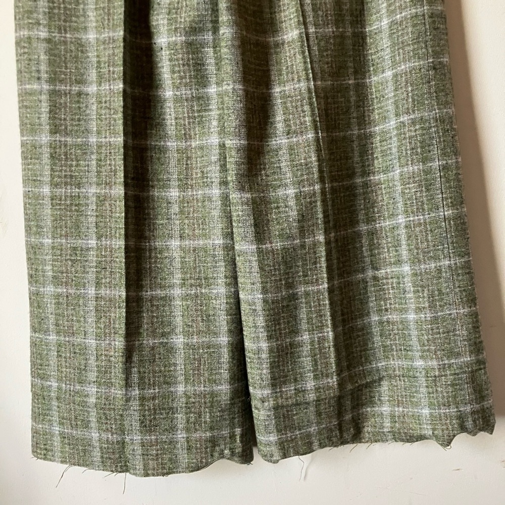 Vintage wool plaid trousers - Picture 7 of 11
